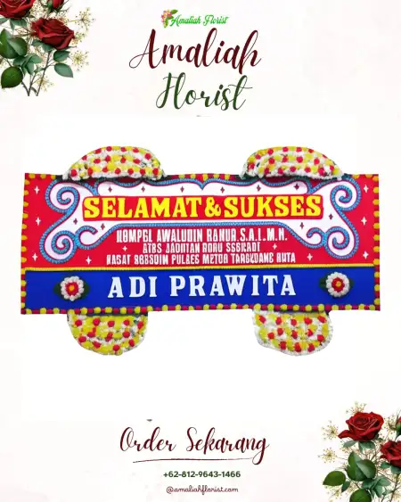 Papan Bunga Ucapan Selamat Gedong Dalem